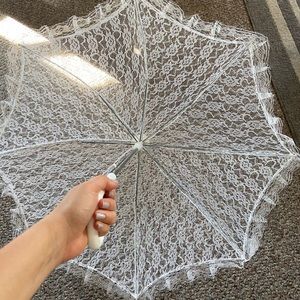 Lace White Umbrella